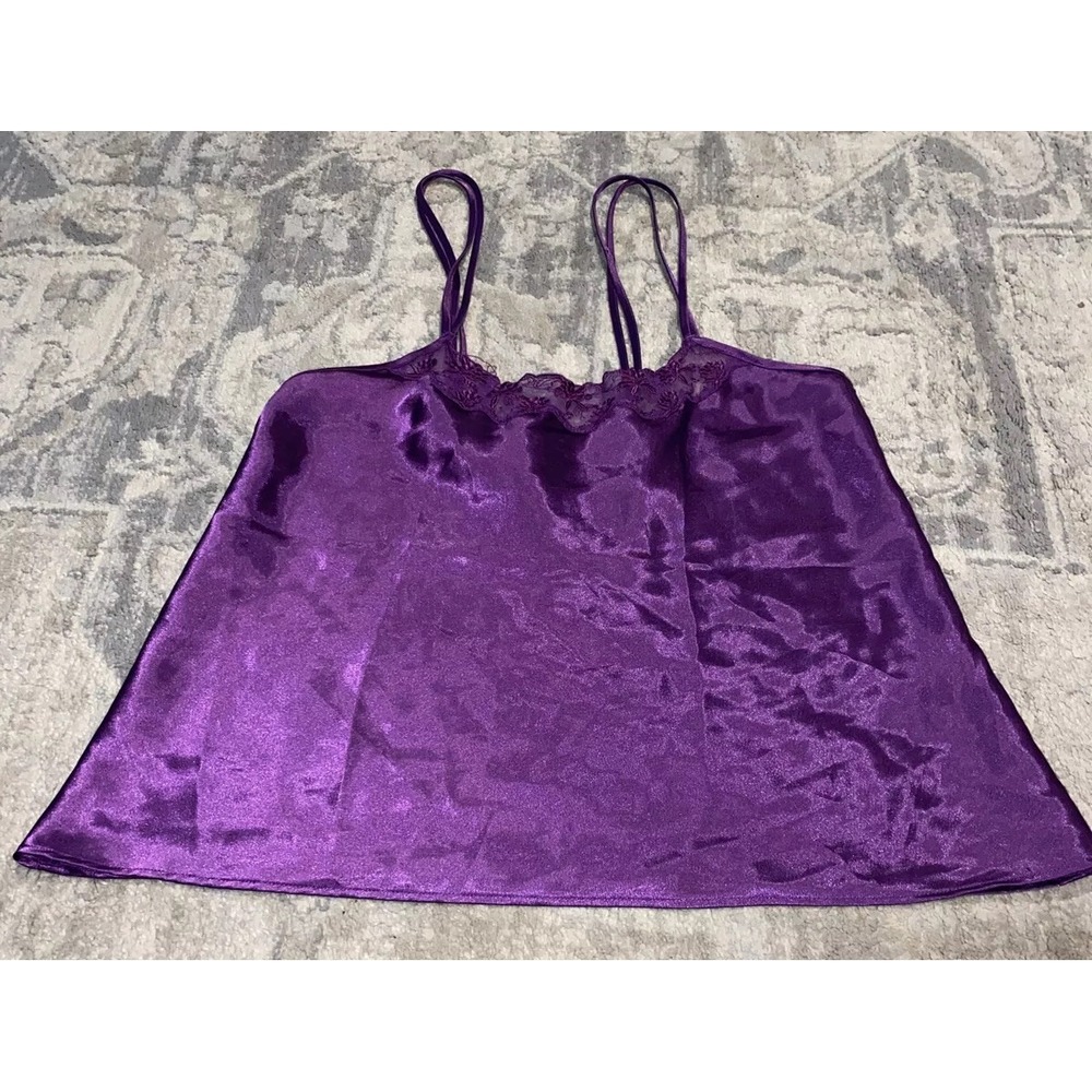 Womens Cabernet Cami Camisole Top Purple size Small Adjustable Straps